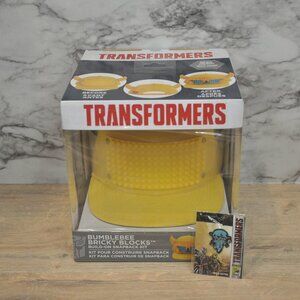 Transformers Bumblebee Bricky Blocks Build-On Snapback Hat & Keychain
